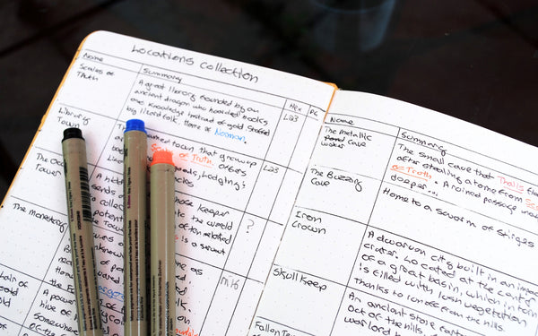 Bullet Journals for RPGs