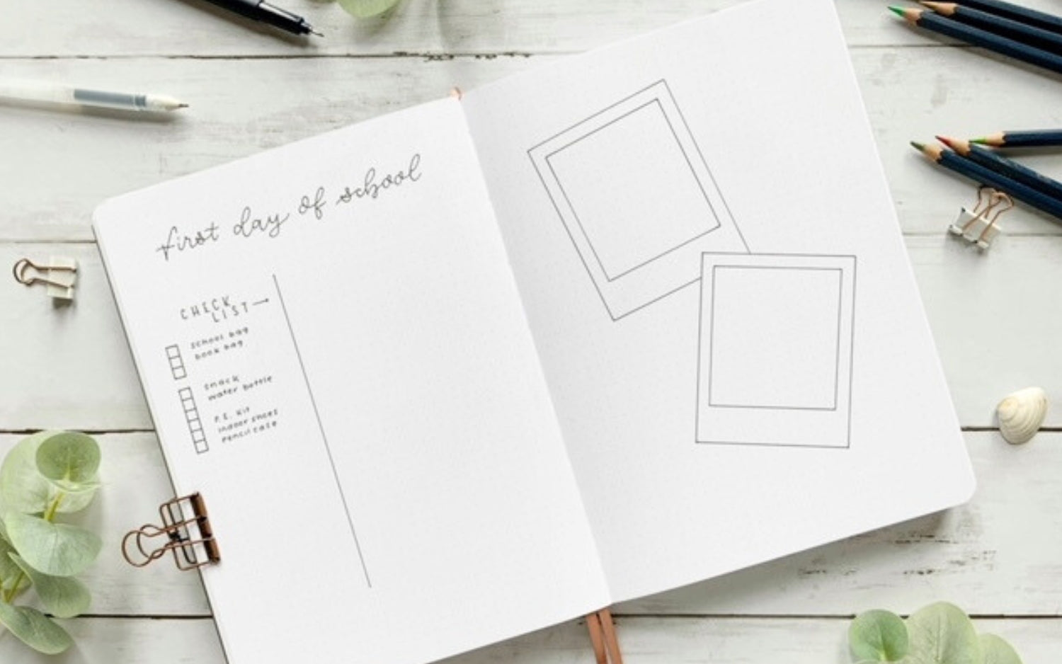 Bullet Journaling Your Child Starting School