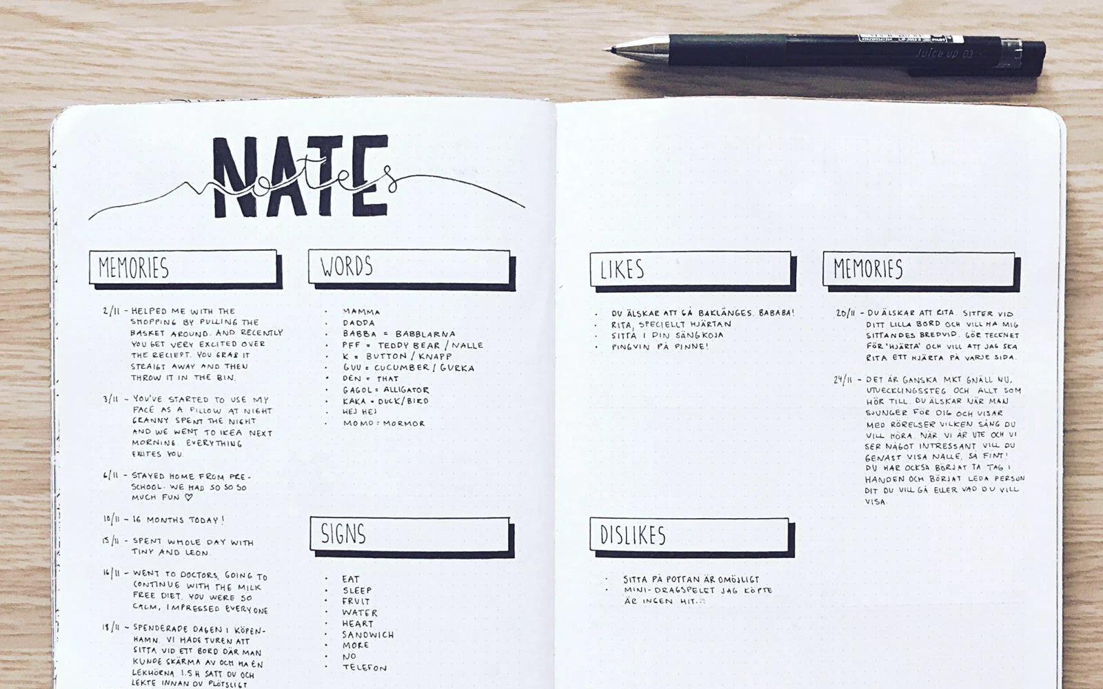 BuJo Show and Tell With @abulletandsomelines