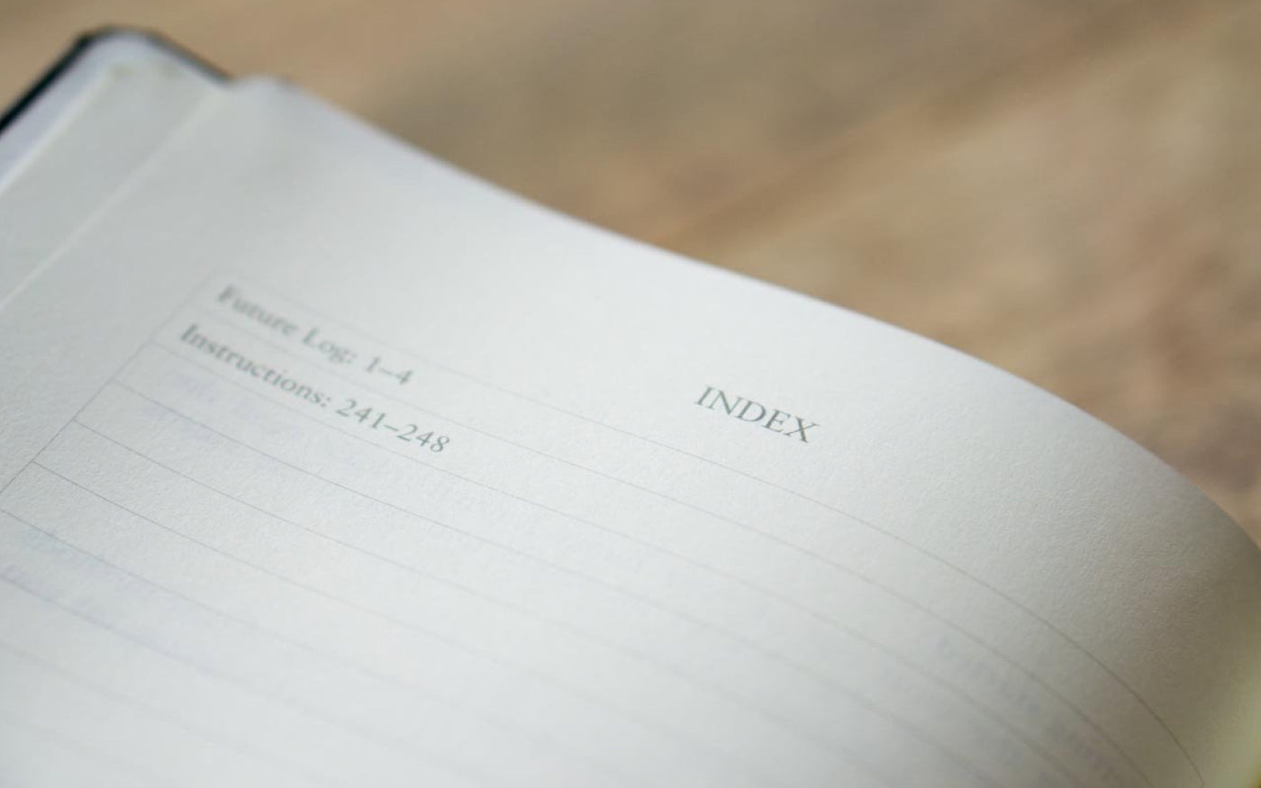 Journal Index Example The Basics of Bullet Journal Indexes and Ways to Modify It