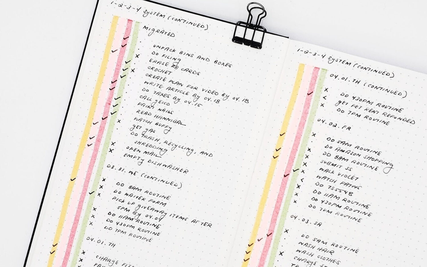 Simple Time Management Bullet Journal