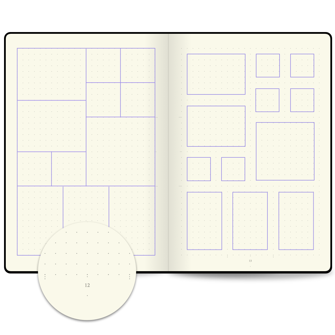 Bullet Journal Grid Spacing Guides For All Notebook Sizes